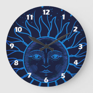 Grande relógio solar celeste com números