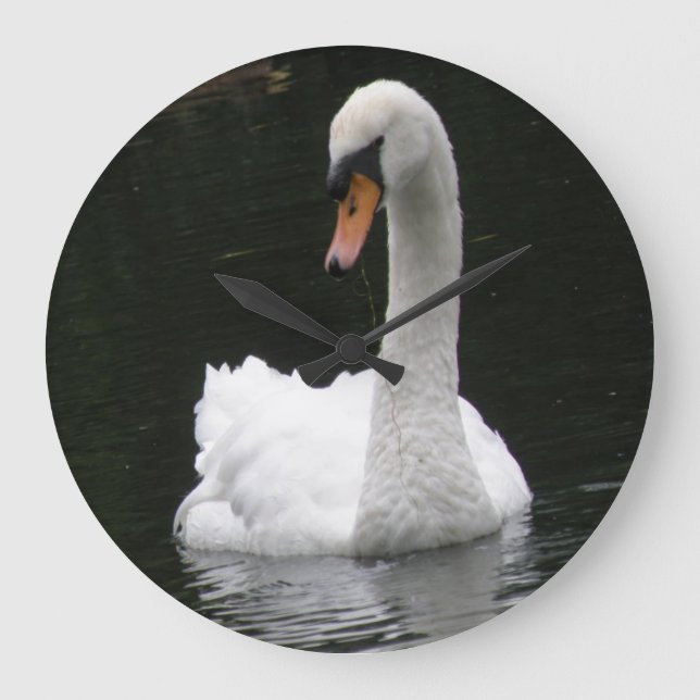 Grande Relógio Swan Branco (Frente)