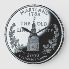 Grande Relógio Trimestre do Estado de Maryland Faux