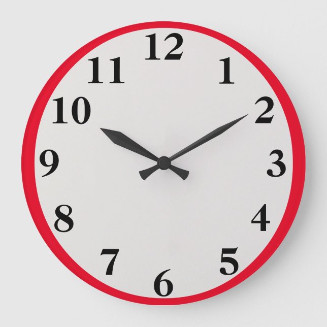Grande relógio vermelho (Frente)