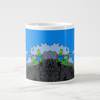 Grande Robôs e Aliens, caneca de café jumbo