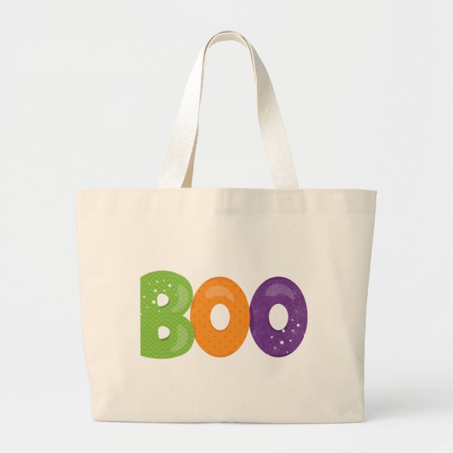 Grande Saca Halloween Tote – Bolsa Assustadora Fofa (Frente)