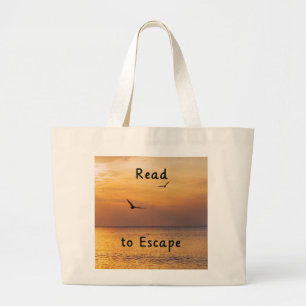 Grande Saca Tote Escape para Ler   Bolsa de Leitura para 