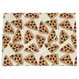 Grande sacola de presente para festa de pizza