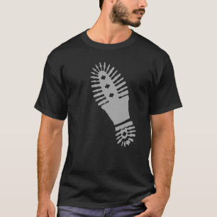 Grande) t-shirt cinzento de Bootprint (