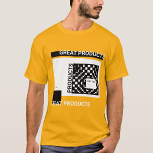 grande t-shirt dos produtos