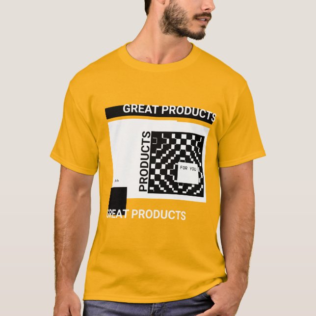 grande t-shirt dos produtos (Frente)