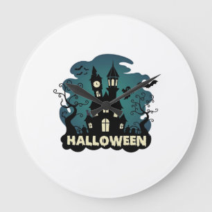Grande Torre do Relógio da Casa Assombrada de Halloween M