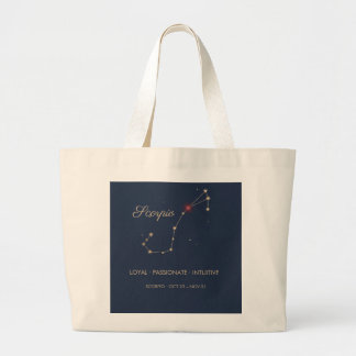 Grande Uma bolsa tote de Escorpião com a constelação de E