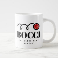 Uma caneca de café com bola de bocci engraçada par