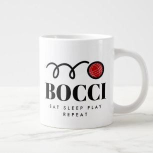 Grande Uma caneca de café com bola de bocci engraçada par