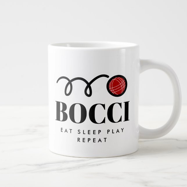 Grande Uma caneca de café com bola de bocci engraçada par (Direita)