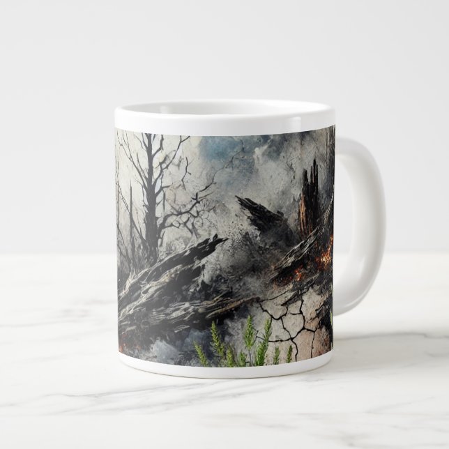 Grande Unificação da caneca de café cerâmica (Frente Esquerda)