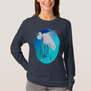 Grandes camisas do Oval do Egret
