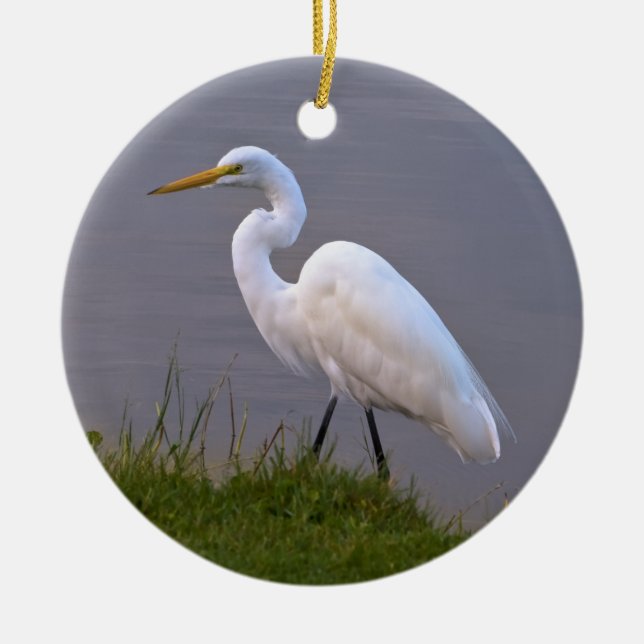 Grandes enfeites de natal do Egret (Frente)