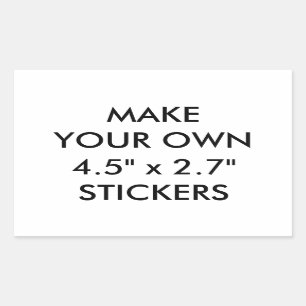 Grandes etiquetas retangulares lustrosas feitas