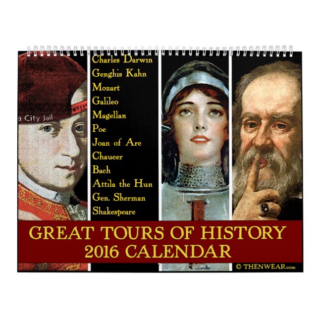 Grandes excursões do calendário da história 2016 (Capa)