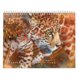 GRANDES FELINOS VIDA SELVAGEM #1 CALENDÁRIO DE ART