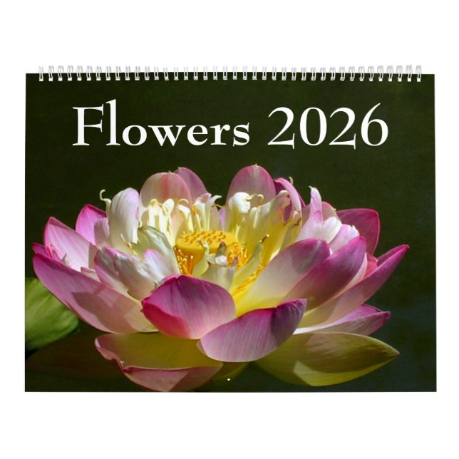 Grandes Flores Calendário 2026 (Capa)