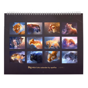 Grandes Gatos Selvagens - Calendário 2019