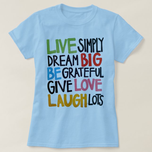 Grandes ideais dão a camisa dos lotes T do riso do (Frente do Design)