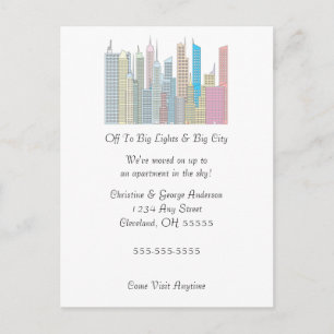 Grandes Luzes Grande Anúncio de Mudança da Cidade