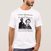 Grandes momentos no t-shirt da história do zombi