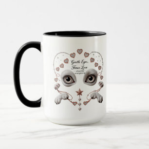 Grandes patas, maior caneca de coração