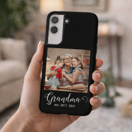 Grandma Established Script Gift Photo