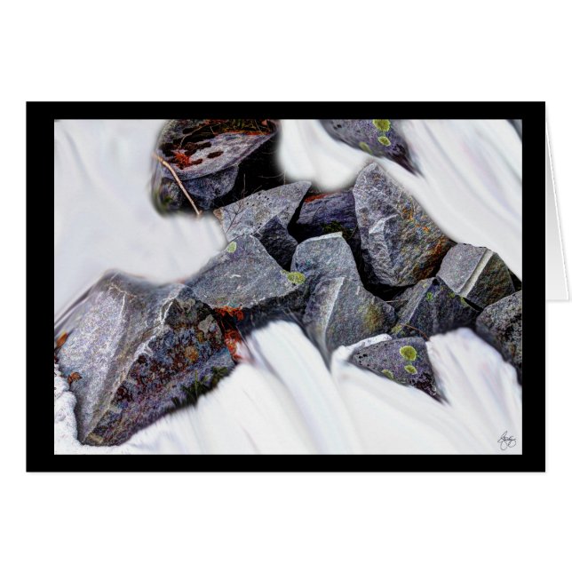 Granito num Cartão Snowfield (Frente Horizontal)