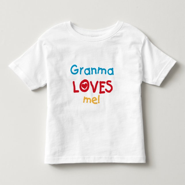 Granma me ama T-shirts e presentes (Frente)