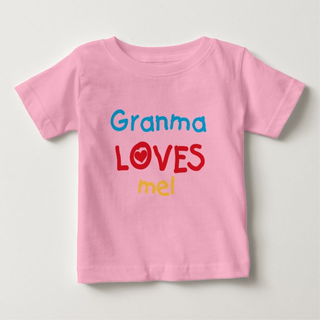 Granma me ama T-shirts e presentes (Frente)