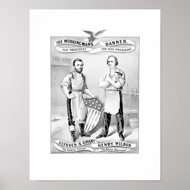 Grant And Wilson Election Poster — 1872 (Frente)
