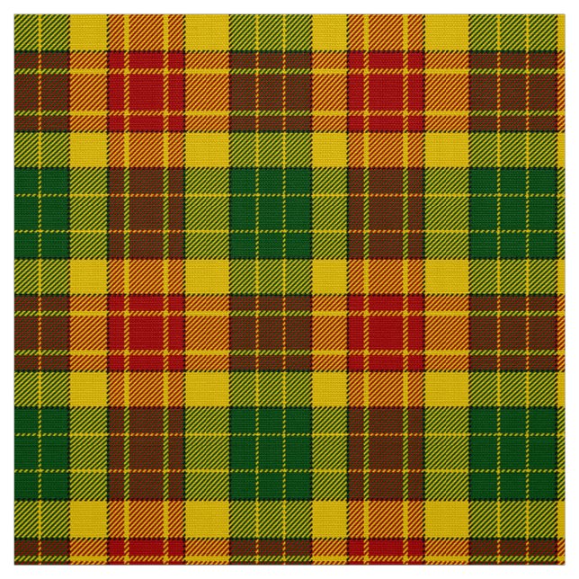 Grant Tartan Red Green e Yellow Xadrez Tecido (Modelo)