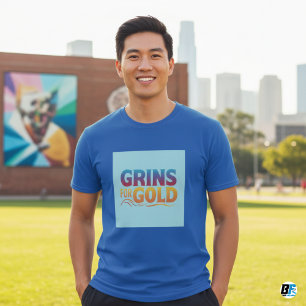 Grãos para T-shirts Douradas e engraçadas