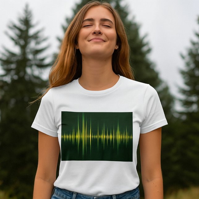 Graphic Equalizer Womens T-Shirt (Criador carregado)