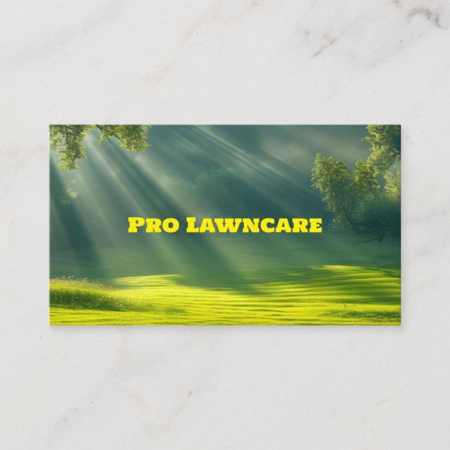Grass, LawnCare, Cartão de visita personalizado (Frente)