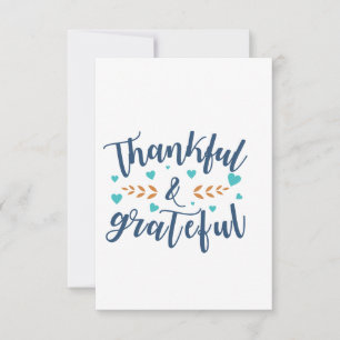 Grateful e um grande cartão de agradecimento