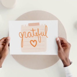 Grateful Heart Christian Cartões de agradecimentos