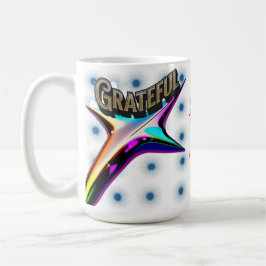 Grateful Mug - Xícara de Café de Gratidão Inspirad