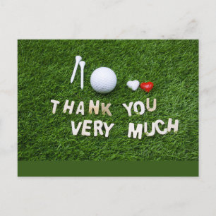 Gratidão do Cartões de agradecimentos Golf