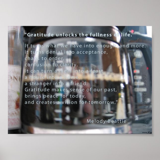 Gratidão, Poster (Frente)