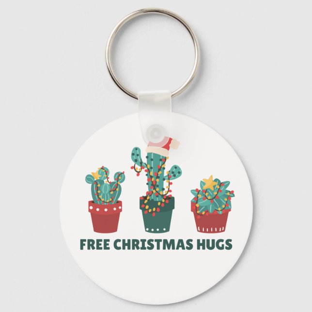 Grátis Abraços de Natal Chaveiro (Frente)