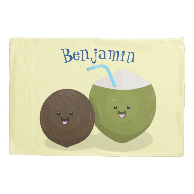 Grátis feliz desenho animado de coconuts kawaii (Verso)
