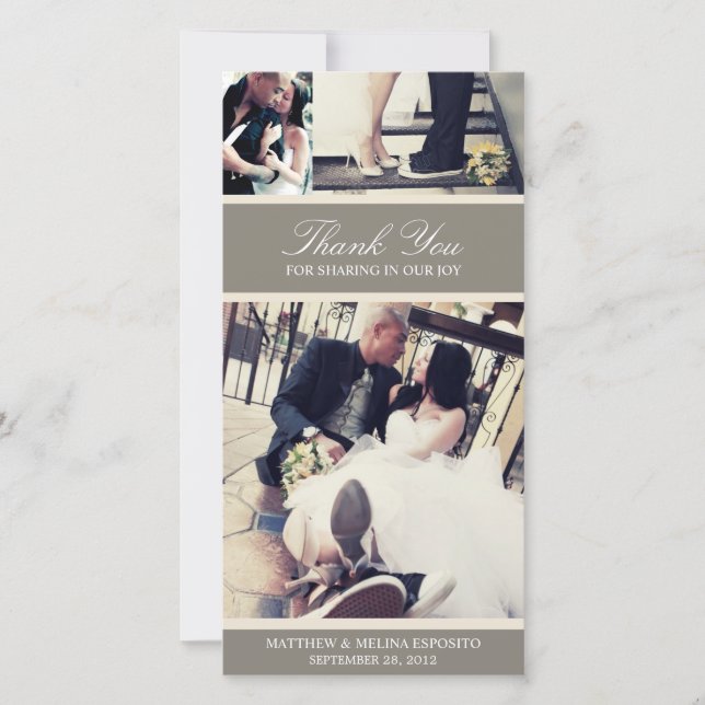 GRATITUDE DE CREME CHIC | CARTÕES DE AGRADECIMENTO (Frente)