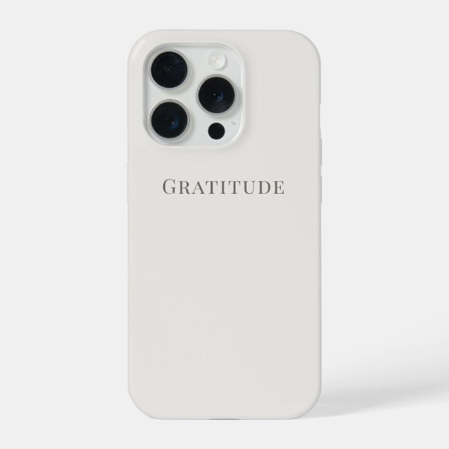 Gratitude – Minimal Typography (Slim Fit or Tough) (Verso)