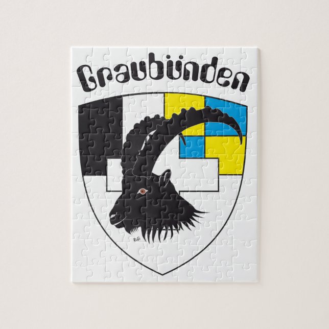 Graubuenden Schweiz Quebra-cabeça (Vertical)