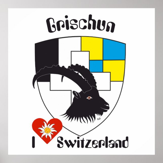 Graubünden Grigioni Grischun Poster (Frente)