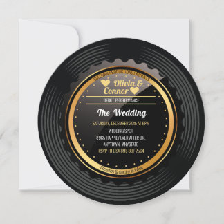 Gravação de Música | Convite De Casamento Divertid