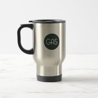 Gravação do GÁS e caneca de viagem de mistura do